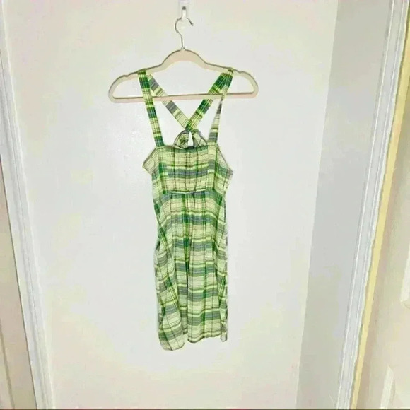 NWT Urban Outfitters Plaid Mini Dress with Keyhole - Picture 6 of 7